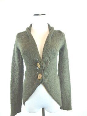 Diesel brown wool shawl cardigan XS